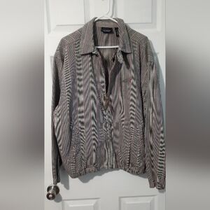 Greg Norman Collection Gray Lightweight Shirt Jacket